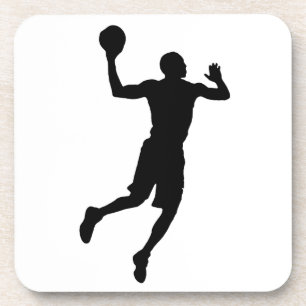 Dessous-de-verre Joueur de basket-ball Pop Art Silhouette