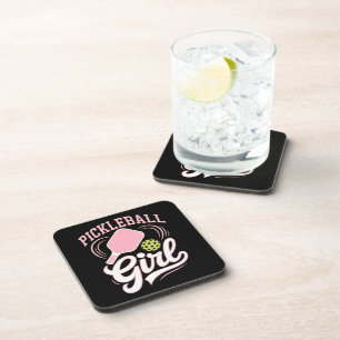 Dessous-de-verre Joueuse de pickleball fille