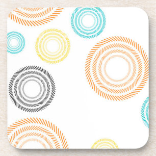 Dessous-de-verre Joueuse, tendance, cool, moderne, cercles simples