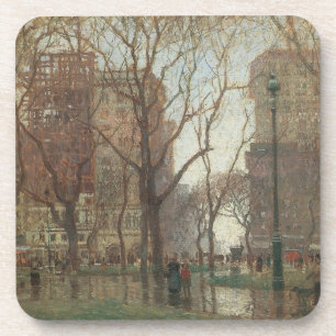 Dessous-de-verre Jour de pluie, Madison Square, New York, Paul Corn