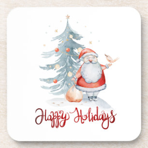 Dessous-de-verre Joyeuses Fêtes,Santa Claus Sapin