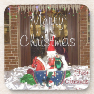 Dessous-de-verre Joyeuses vacances de Noël loin de la maison Inspir