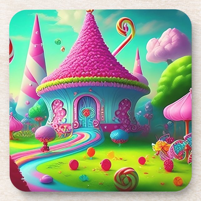 Dessous-de-verre Joyeux Candyland (Devant)