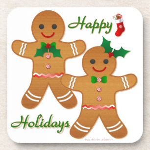 Dessous-de-verre Joyeux Gingerbread Homme Garçon Girl