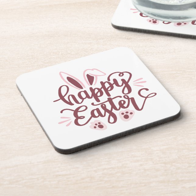 Dessous-de-verre Joyeux Lapin de Pâques  (Côté gauche)