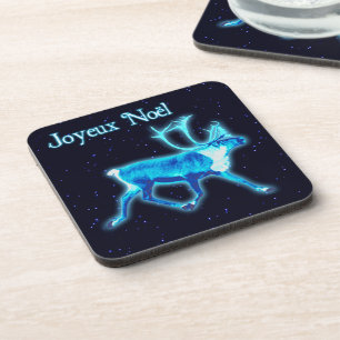 Dessous-de-verre Joyeux Noё l - Caribou bleu (rennes)