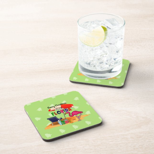 Dessous-de-verre Joyeux Noël de Floride (Côté Droit)