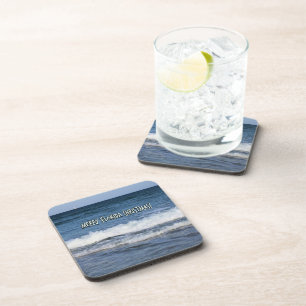 Dessous-de-verre Joyeux Noël Floride Crèmeuse Mousse Vagues