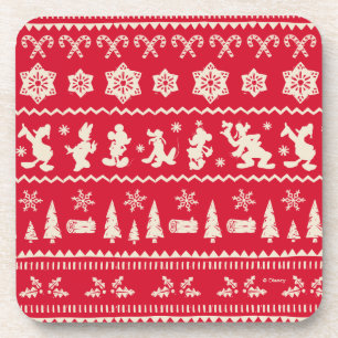 Dessous-de-verre Joyeux Noël Motif flocon de neige Mickey Mouse