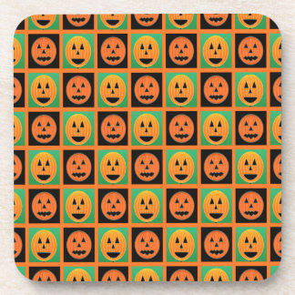 Dessous-de-verre Joyeux visage de citrouille Halloween