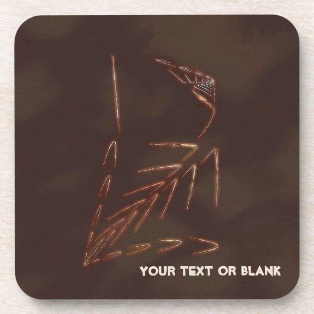 Dessous-de-verre Jurassic fossile (Devant)