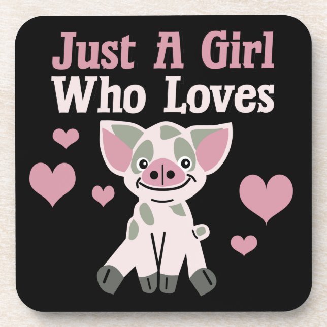 Dessous-de-verre Juste Une Fille Qui Aime Les Cochons (Devant)