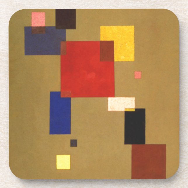 Dessous-de-verre Kandinsky Treize Rectangles peinture Abstraite (Devant)