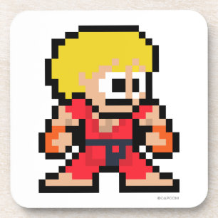 Dessous-de-verre Ken à 8 bits