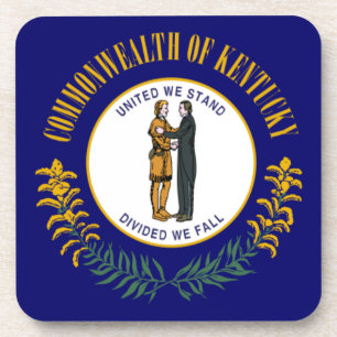 Dessous-de-verre Kentucky : Drapeau d'État américain du Commonwealt