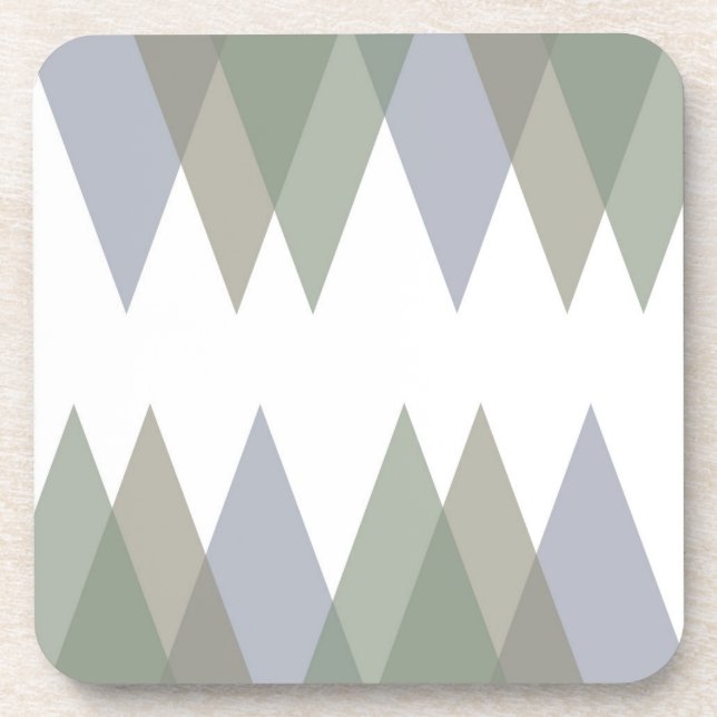 Dessous-de-verre Khaki triangles (Devant)