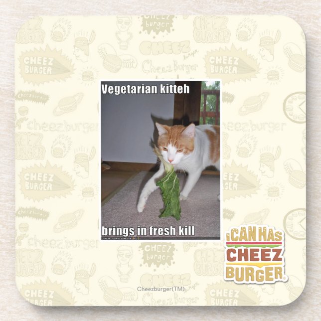 Dessous-de-verre Kitteh végétarien (Devant)