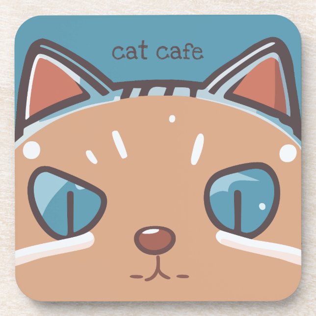 Dessous-de-verre Kitty Chat Faced (Devant)