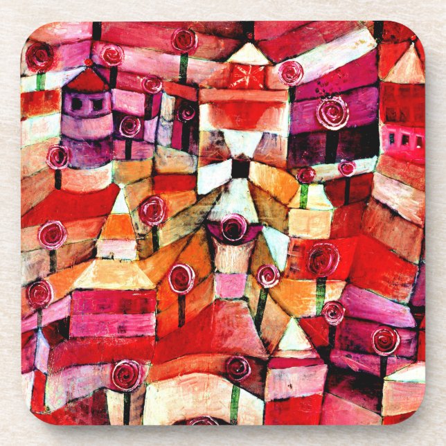 Dessous-de-verre Klee - Jardin Rose (Devant)
