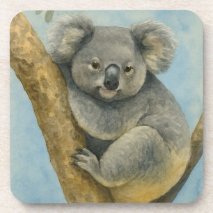 Dessous-de-verre Koala Calm - Aquarelle Faune