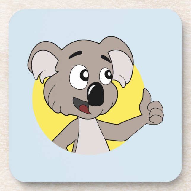 Dessous-de-verre Koala ours bande dessinée de boisson capillaire (Devant)