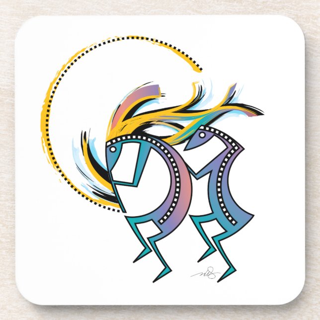 Dessous-de-verre Kokopelli et Kokopelli Mana (Devant)