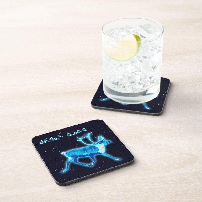 Dessous-de-verre Kuvianak Innovia - Caribou bleu (rennes) (Côté Droit)