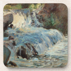 Dessous-de-verre La cascade par Twachtman, l'impressionnisme Vintag