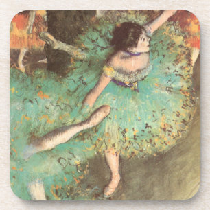 Dessous-de-verre La danseuse verte d'Edgar Degas, Ballet Vintage