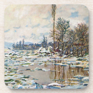 Dessous-de-verre La débâcle des glaces par Claude Monet
