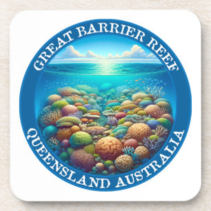 Dessous-de-verre La Grande Barrière de corail, Queensland, Australi