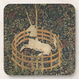 Dessous-de-verre La licorne en captivité, Tapisserie médiévale