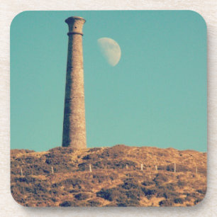 Dessous-de-verre La Lune et une tour : Aberystwyth