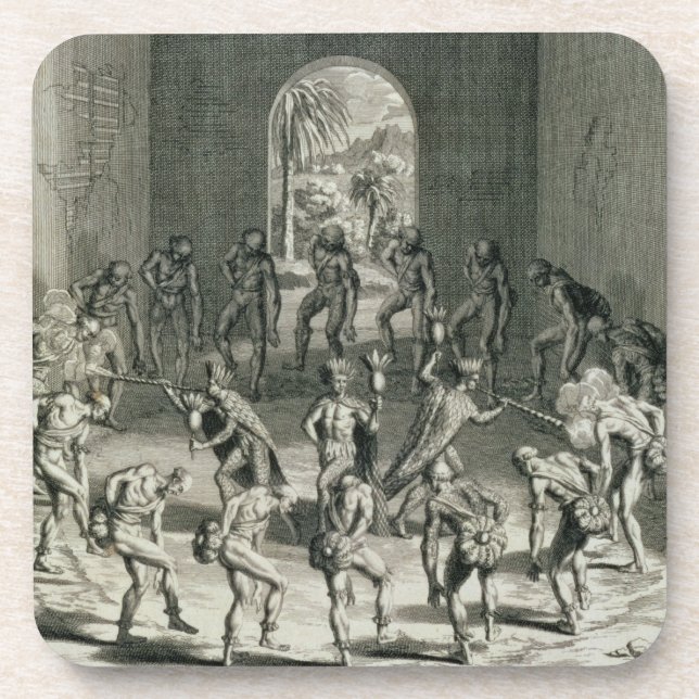 Dessous-de-verre La manière dont les prêtres des Caraïbes (Devant)