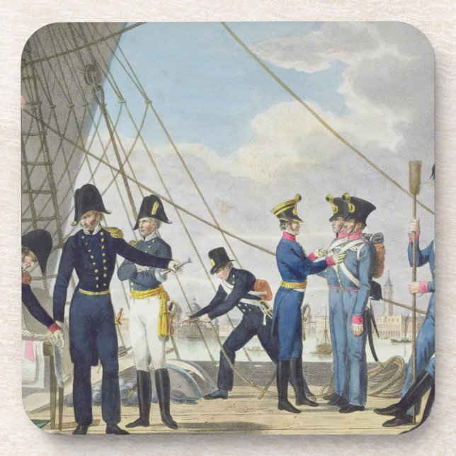 Dessous-de-verre La nouvelle marine autrichienne royale impériale (Devant)