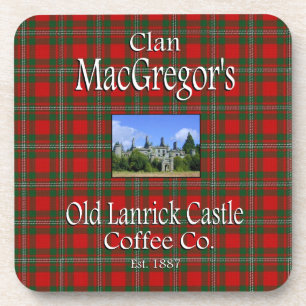 Dessous-de-verre La Old Lanrick Castle Coffee Co de Clan MacGregor.