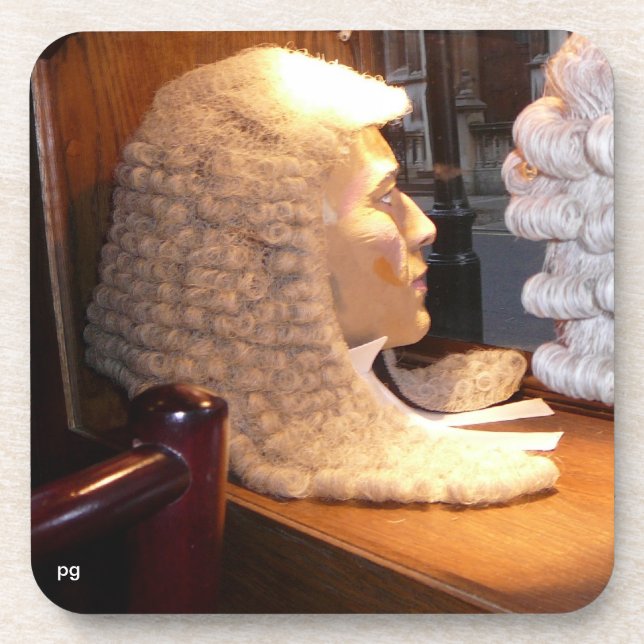 Dessous-de-verre La "perruque de l'avocat " (Devant)