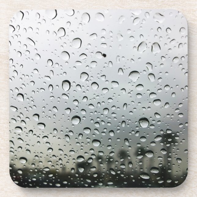 Dessous-de-verre La pluie tombe sur le pare-brise en Californie (Devant)