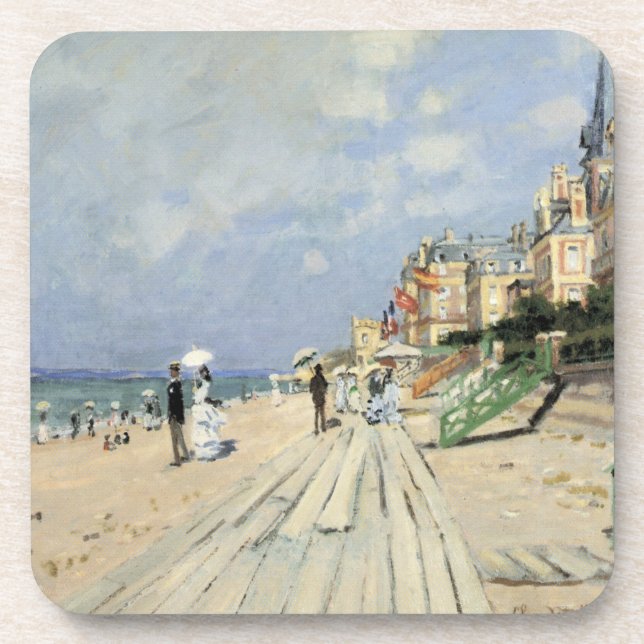 Dessous-de-verre La promenade à Trouville par Claude Monet (Devant)