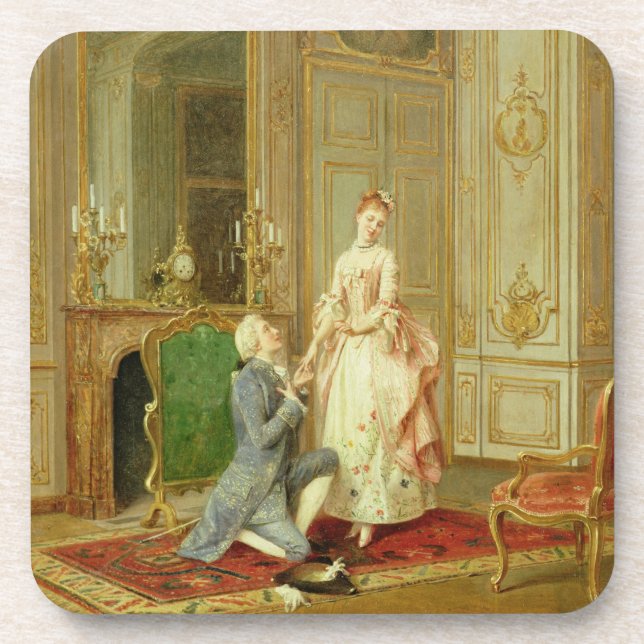 Dessous-de-verre La proposition (huile sur le panneau) (Devant)
