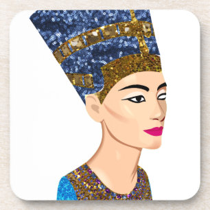 Dessous-de-verre la reine égyptienne nefertiti