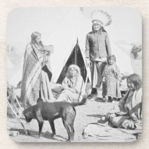 Dessous-de-verre La réservation de Sioux au pin Ridge, le Dakota d