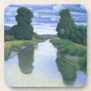 Dessous-de-verre La Rivière à Berville par Felix Vallotton, Beaux-a
