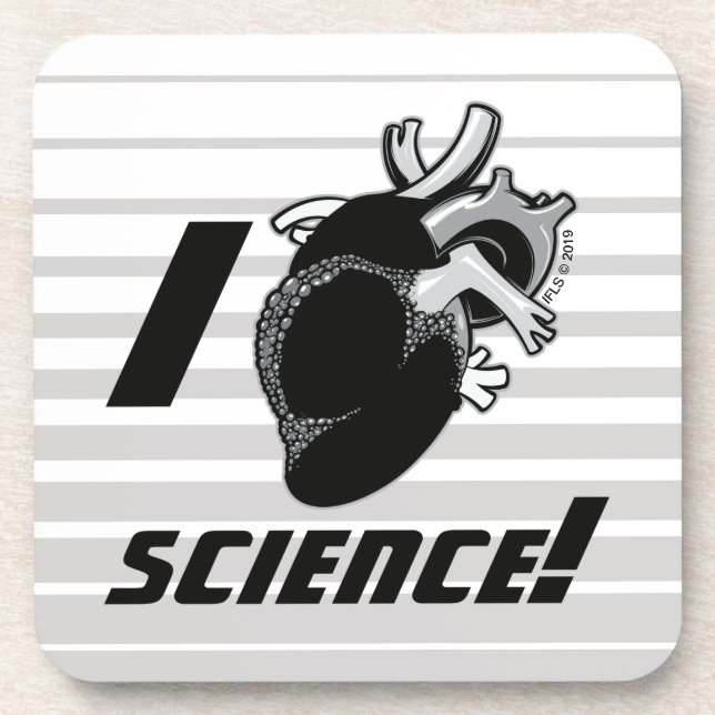 Dessous-de-verre La Science I (de coeur anatomique) (Devant)