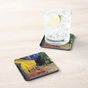 Dessous-de-verre la terrasse du café sur la place du forum, Arles..