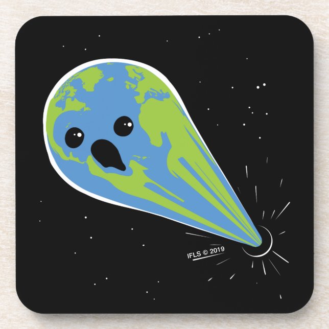 Dessous-de-verre La terre contre le trou noir (Devant)