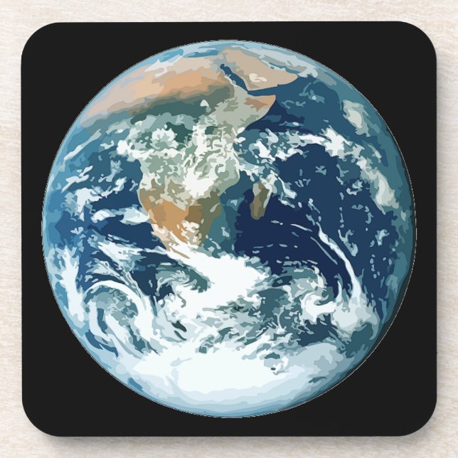 Dessous-de-verre La terre de planète (Devant)