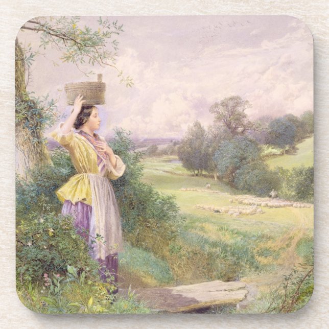 Dessous-de-verre La trayeuse, 1860 (la semaine sur le papier) (Devant)