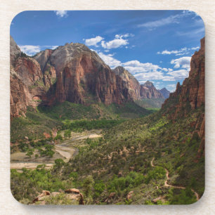 Dessous-de-verre La vallée du Parc national de Zion