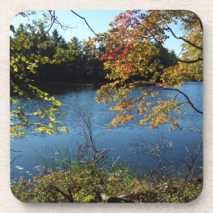 Dessous-de-verre Lac d'automne